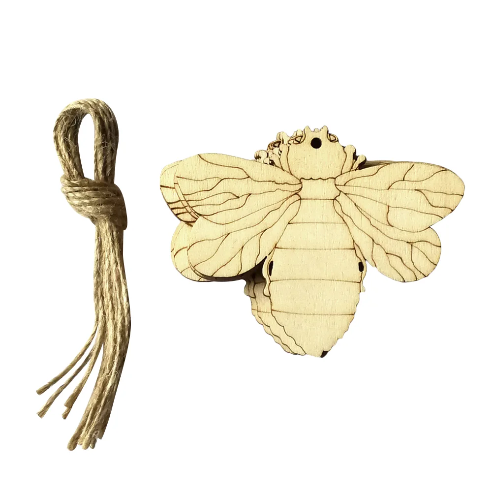 10 PCS Decoration Wood Slices Hanging Decorations Confetti Bamboo Wooden Bee Ornaments
10 PCS Decoration Wood Slices Hanging Decorations Confetti Bamboo Wooden Bee Ornaments