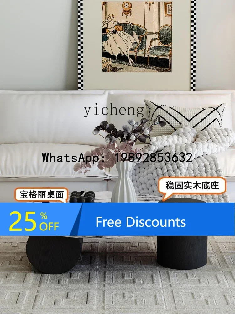 coffee table marble solid wood round living room household high-end small apartment home decoration accessories
coffee table marble solid wood round living room household high-end small apartment home decoration accessories