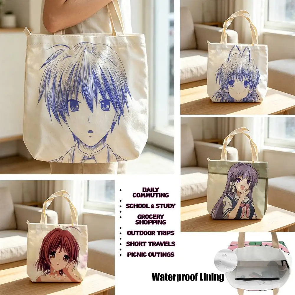 Lovely F-Furukawa Nagisa Clannad Storage Bags Waterproof Canvas bags suitable for going to class, shopping, gifts, and commuting
Lovely F-Furukawa Nagisa Clannad Storage Bags Waterproof Canvas bags suitable for going to class, shopping, gifts, and commuting