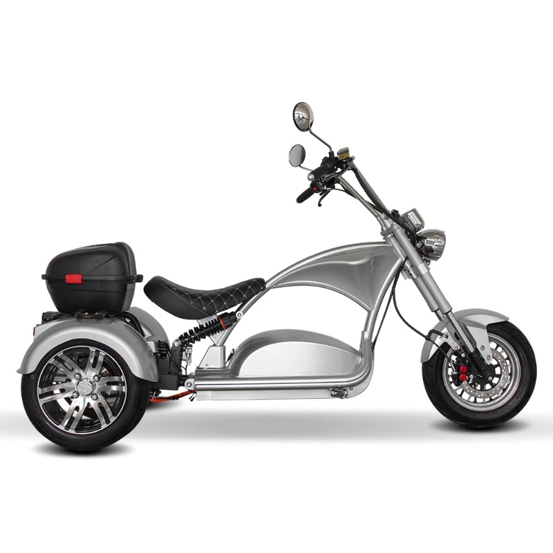 Electric tricycle 60V2000W front and rear shock absorption wide tire swing three-wheeled battery car
Electric tricycle 60V2000W front and rear shock absorption wide tire swing three-wheeled battery car
