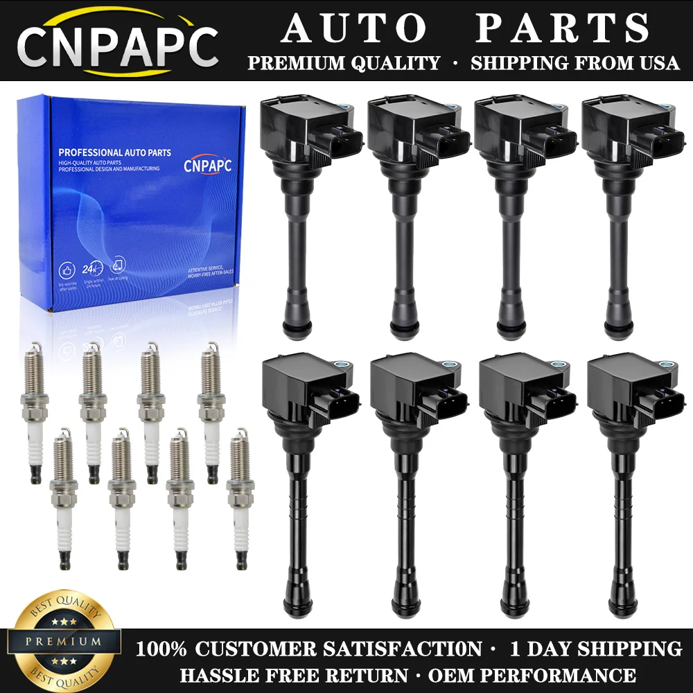 8x Ignition Coil & Iridium Spark Plugs for Nissan NV2500 TITAN 5.6L UF812 UF813 22448EZ31B 22448EZ31A
8x Ignition Coil & Iridium Spark Plugs for Nissan NV2500 TITAN 5.6L UF812 UF813 22448EZ31B 22448EZ31A