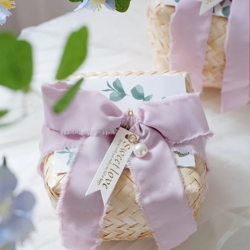 Handmade Bamboo Weaving Gift Box Bridesmaid Wedding Candy Packaging Baby Shower Favors Party Supplies Wholesale
Handmade Bamboo Weaving Gift Box Bridesmaid Wedding Candy Packaging Baby Shower Favors Party Supplies Wholesale