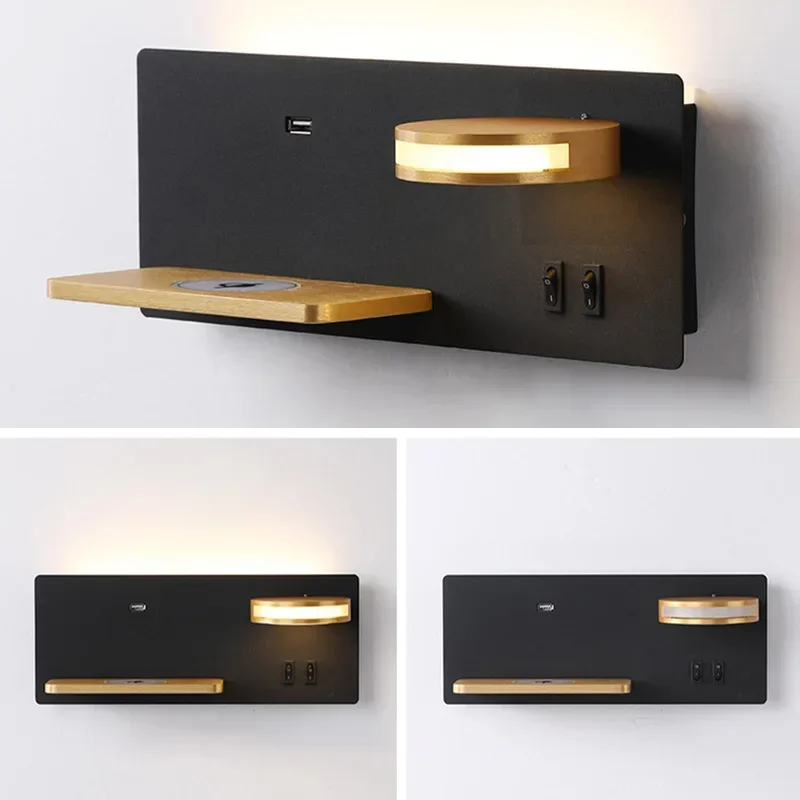 Wireless Charging Wall Lamp Bedside Modern LED Wall Light With Switch USB Charging Wall Sconce Indoor Lighting Living Room Decor
Wireless Charging Wall Lamp Bedside Modern LED Wall Light With Switch USB Charging Wall Sconce Indoor Lighting Living Room Decor