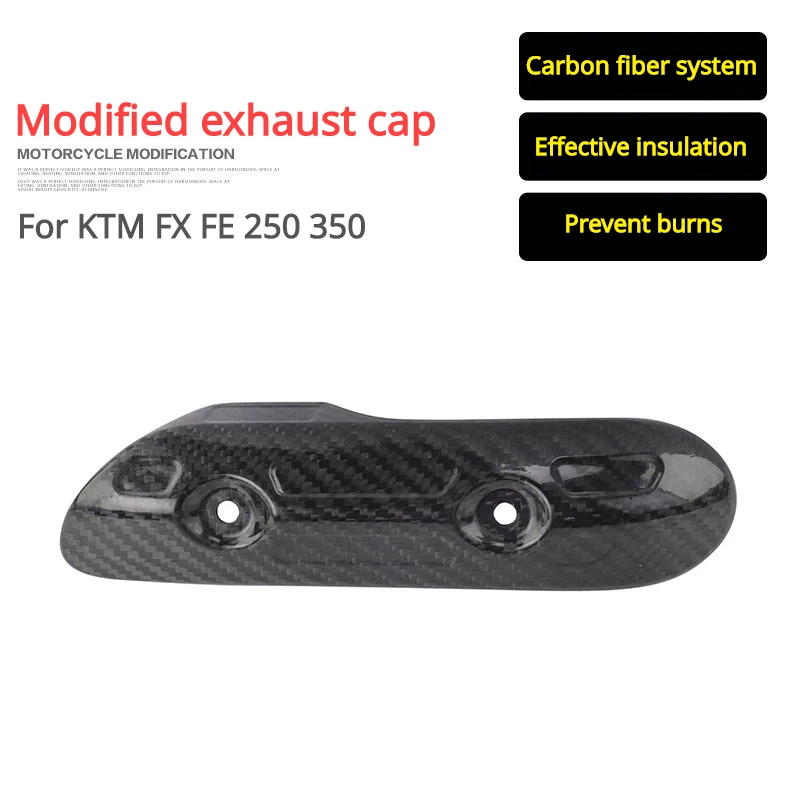 Motorcycle Exhaust Pipe Cover Carbon Fiber Anti-Scald Cap Heat Shield Guard for KTM Husqvarna FX/FE/250/350 EXC Four-Cycle 17-22
Motorcycle Exhaust Pipe Cover Carbon Fiber Anti-Scald Cap Heat Shield Guard for KTM Husqvarna FX/FE/250/350 EXC Four-Cycle 17-22