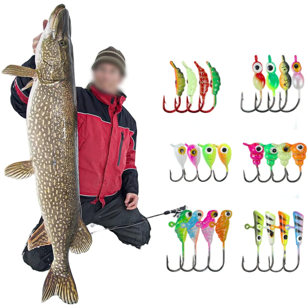 28pcs Ice Fishing Jigs Head Small Perch Jigging Sinking Lures for Winter Fishing with Realistic Raised Fin Design
28pcs Ice Fishing Jigs Head Small Perch Jigging Sinking Lures for Winter Fishing with Realistic Raised Fin Design