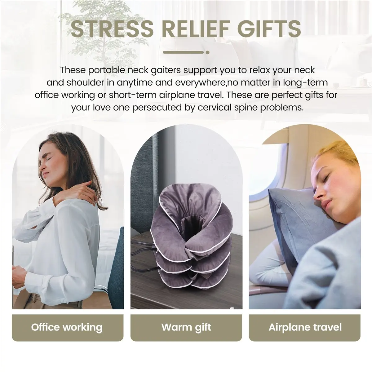 A72P Neck Stretcher,Cervical Traction Device and Neck Braces for Neck Pain Relief,Neck Traction Device & Cervicorrect Neck
A72P Neck Stretcher,Cervical Traction Device and Neck Braces for Neck Pain Relief,Neck Traction Device & Cervicorrect Neck