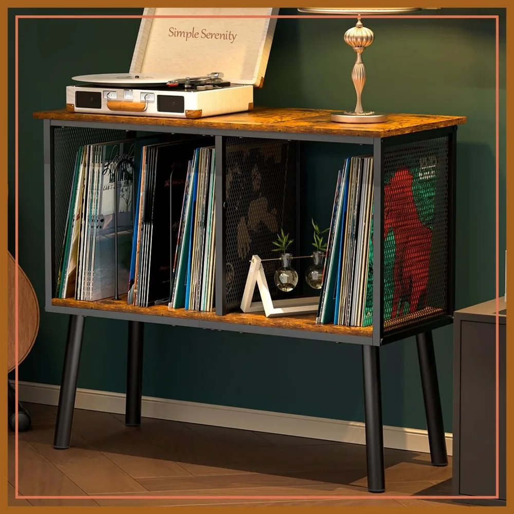 Record Player Stand with Adjustable Divider, Holds 200 Albums, Mid-Century Turntable Table for Bedroom & Living Room, Patent Pending
Record Player Stand with Adjustable Divider, Holds 200 Albums, Mid-Century Turntable Table for Bedroom & Living Room, Patent Pending