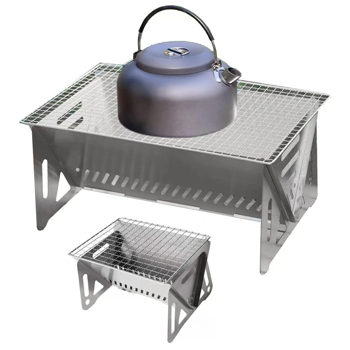 Portable Collapsible Stainless Steel Card Grill, Tiny Lightweight BBQ Stove for Outdoor Camping Travel
Portable Collapsible Stainless Steel Card Grill, Tiny Lightweight BBQ Stove for Outdoor Camping Travel