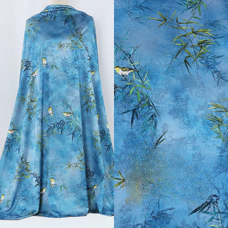 Xiangyunsha Floral Gauze Printed Fabric Chinese Style Cheongsam Dress Blouse Women Material Luxury TextileNew Design
Xiangyunsha Floral Gauze Printed Fabric Chinese Style Cheongsam Dress Blouse Women Material Luxury TextileNew Design