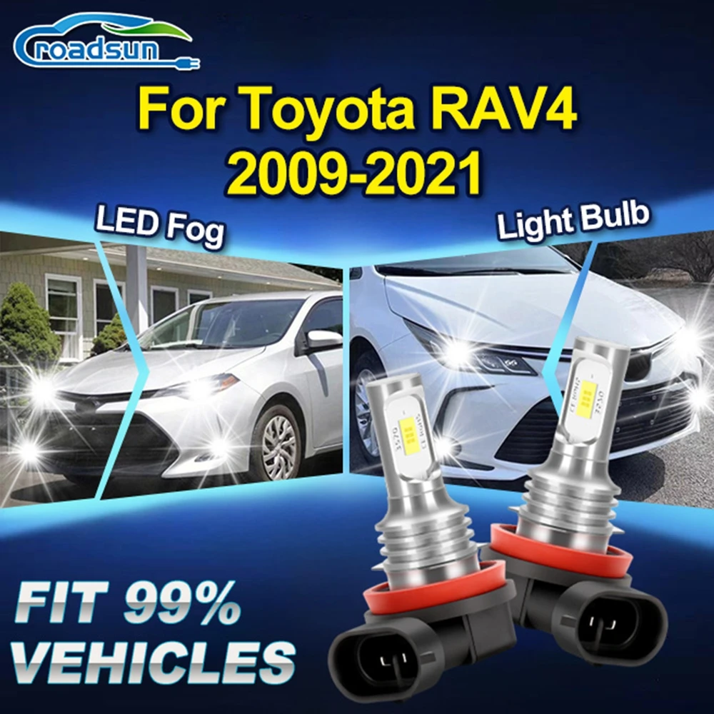 Roadsun For Toyota RAV4 2009 2010 2011 2012 2013 2014 2015-2021 Auto Front Fog Light Ampoules Super Bright Car Fog Lamp Bulb
Roadsun For Toyota RAV4 2009 2010 2011 2012 2013 2014 2015-2021 Auto Front Fog Light Ampoules Super Bright Car Fog Lamp Bulb