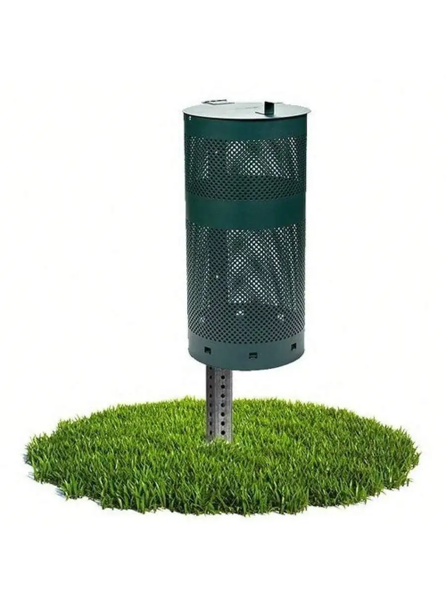 Round Outdoor Waste Can With 4ft Post Stand
Round Outdoor Waste Can With 4ft Post Stand