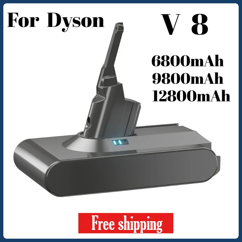 12800 мАч, 21,6 В, аккумулятор для Dyson V8, аккумулятор для Dyson V8, абсолютный/пушистый/животный, литий-ионный пылесос, перезаряжаемая батарея
12800 мАч, 21,6 В, аккумулятор для Dyson V8, аккумулятор для Dyson V8, абсолютный/пушистый/животный, литий-ионный пылесос, перезаряжаемая батарея