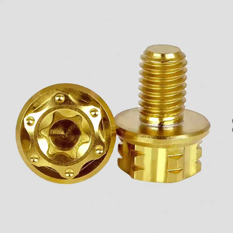 4 Color Titanium Flange Head Bolt For Motorcycles ATV E-Bike Engine, Transmission
4 Color Titanium Flange Head Bolt For Motorcycles ATV E-Bike Engine, Transmission