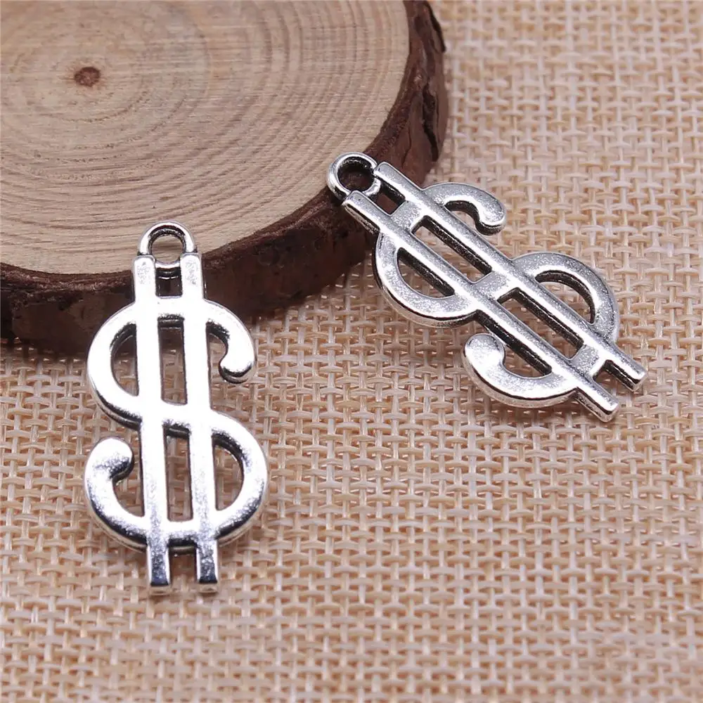Wholesale 60pcs/bag 33x16mm Antique Silver Color Dollar Sign Charms For Jewelry Making DIY Jewelry Findings
Wholesale 60pcs/bag 33x16mm Antique Silver Color Dollar Sign Charms For Jewelry Making DIY Jewelry Findings