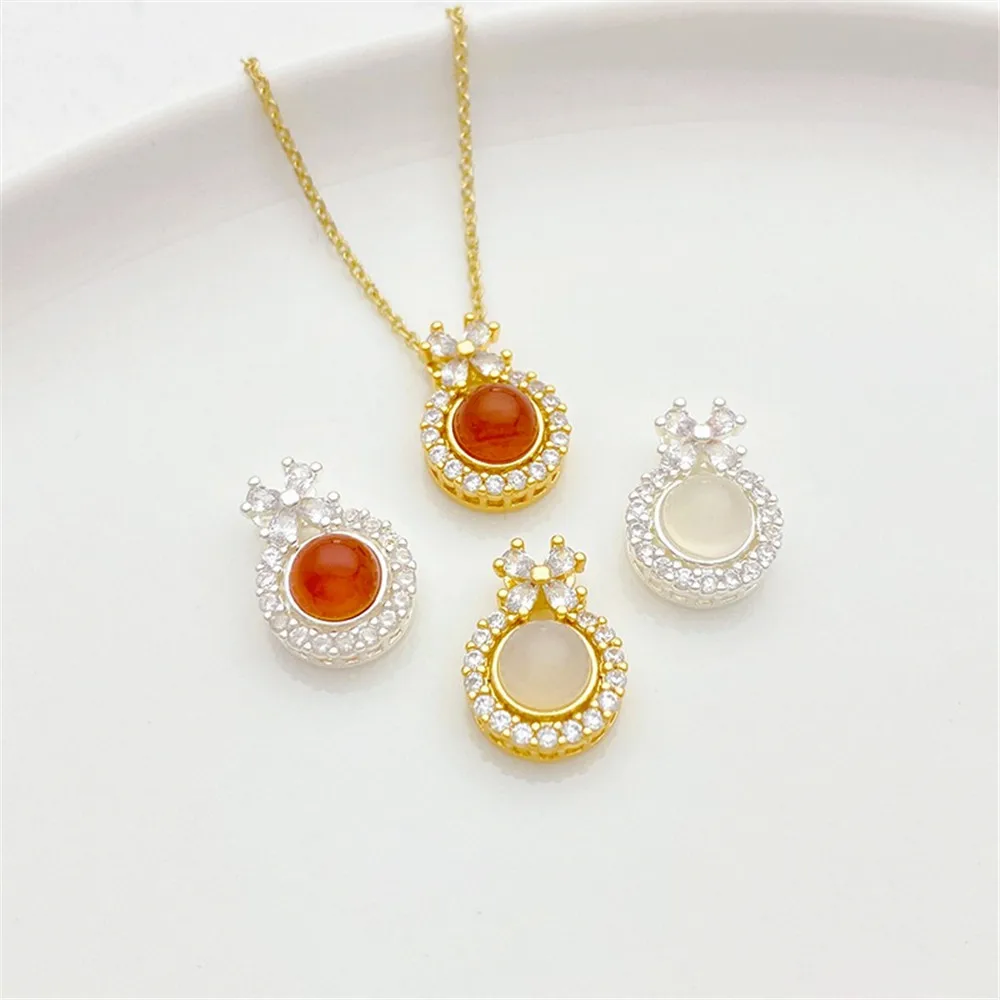 18K Gold-plated Ice Imitation Chalcedony Charm Pendant DIY Jewelry Supplies Beads for Necklace Bracelet Craft Accessories
18K Gold-plated Ice Imitation Chalcedony Charm Pendant DIY Jewelry Supplies Beads for Necklace Bracelet Craft Accessories