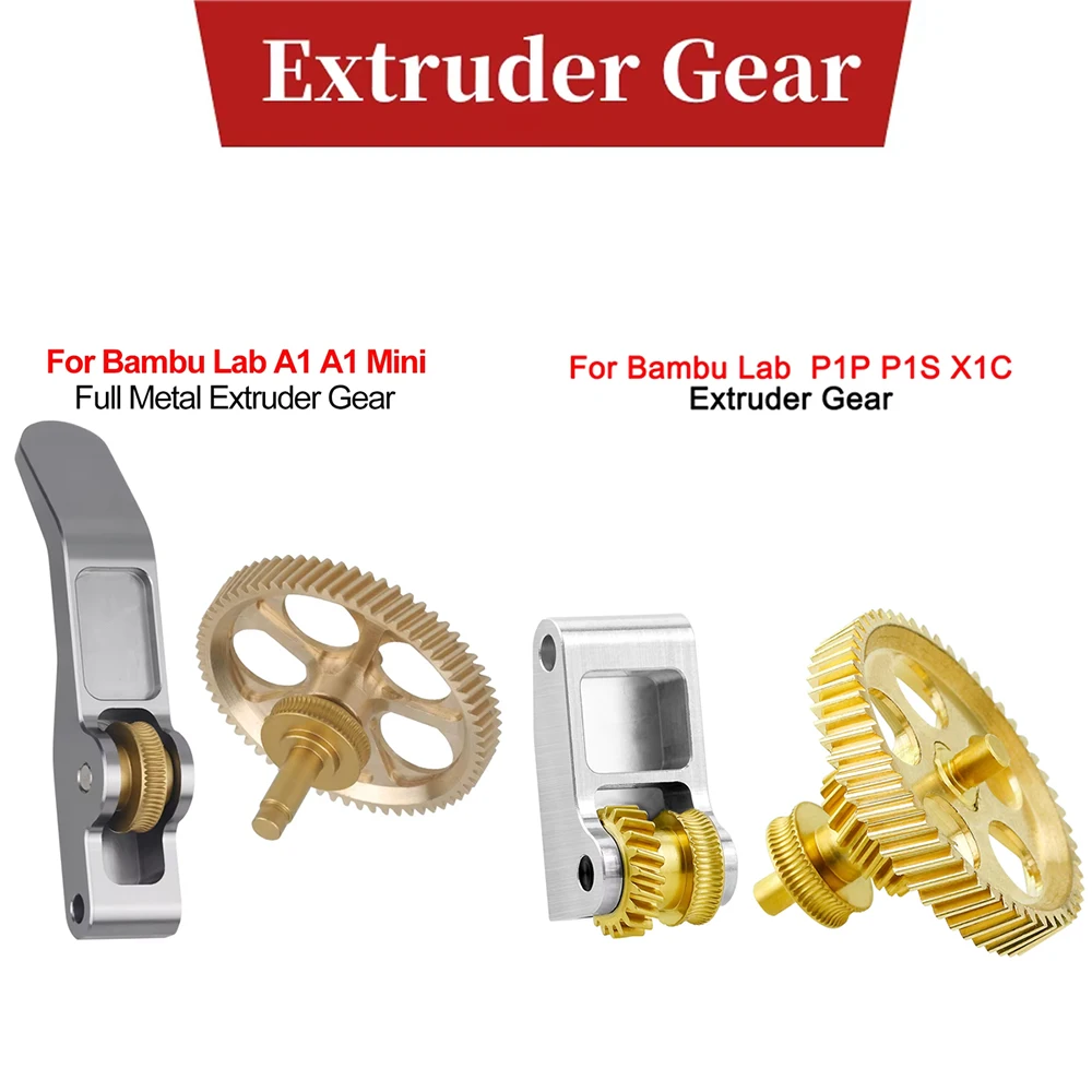 Комплект шестерен с нанопокрытием RNC для экструдеров Bambu Lab A1, A1 Mini, P1P, P1S, X1C: высокопрочные шестерни из закаленной стали
Комплект шестерен с нанопокрытием RNC для экструдеров Bambu Lab A1, A1 Mini, P1P, P1S, X1C: высокопрочные шестерни из закаленной стали