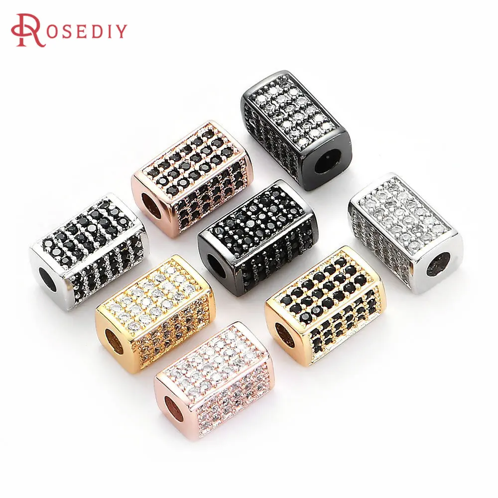 4PCS 10x6x6MM Brass and Zircon Cuboid Spacer Beads Bracelets Beads Jewelry Making Supplies Diy Findings Accessories
4PCS 10x6x6MM Brass and Zircon Cuboid Spacer Beads Bracelets Beads Jewelry Making Supplies Diy Findings Accessories