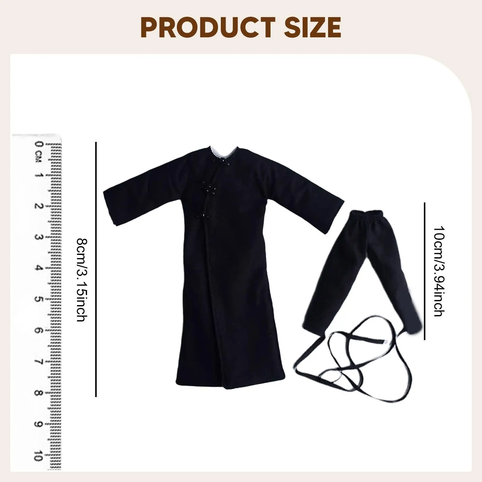 Miniature Clothing Trench Coat 1/12 Scale Figure Outfit Fashion Accessory for Action Figure Male Doll
Miniature Clothing Trench Coat 1/12 Scale Figure Outfit Fashion Accessory for Action Figure Male Doll