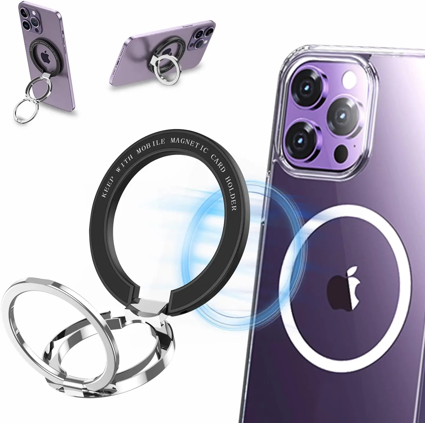 For MagSafe Phone Magnetic Finger Ring Holder for Iphone 12 13 Pro Max Mini Magnet Phone Stand Grip Mount Smartphone Accessories
For MagSafe Phone Magnetic Finger Ring Holder for Iphone 12 13 Pro Max Mini Magnet Phone Stand Grip Mount Smartphone Accessories