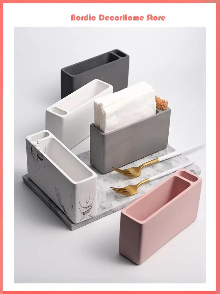 Nordic Home Desktop Organizer Tissue Dispenser Tissue Paper Holder Cement Tissue Box Napkin Holder Storage Toothpick Holder
Nordic Home Desktop Organizer Tissue Dispenser Tissue Paper Holder Cement Tissue Box Napkin Holder Storage Toothpick Holder
