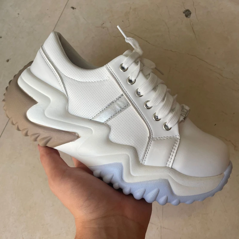 Women Platform Sneakers Leather Casual Ladies Chunky Shoes White Woman High Black Fashion Thick Soled Wedge Sneakers 35-43
Women Platform Sneakers Leather Casual Ladies Chunky Shoes White Woman High Black Fashion Thick Soled Wedge Sneakers 35-43