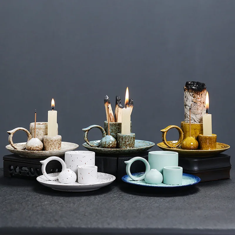 4 in 1 Incense Burner, Sage Palo Santo Holder, Incense Stick Holder Candles Holder Ceramic Censer for Meditation Living Room
4 in 1 Incense Burner, Sage Palo Santo Holder, Incense Stick Holder Candles Holder Ceramic Censer for Meditation Living Room