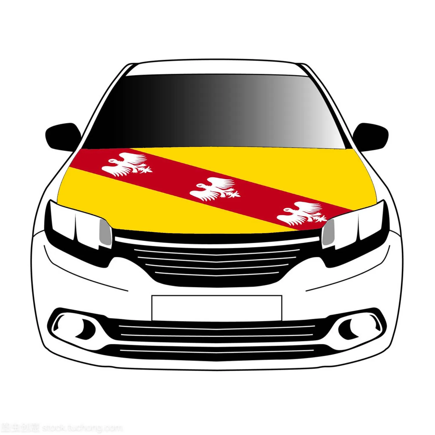 Lorraine flag flags car Hood cover 3.3x5ft/5x7ft 100% polyester banner Digital Printing Activities festivals and car use
Lorraine flag flags car Hood cover 3.3x5ft/5x7ft 100% polyester banner Digital Printing Activities festivals and car use