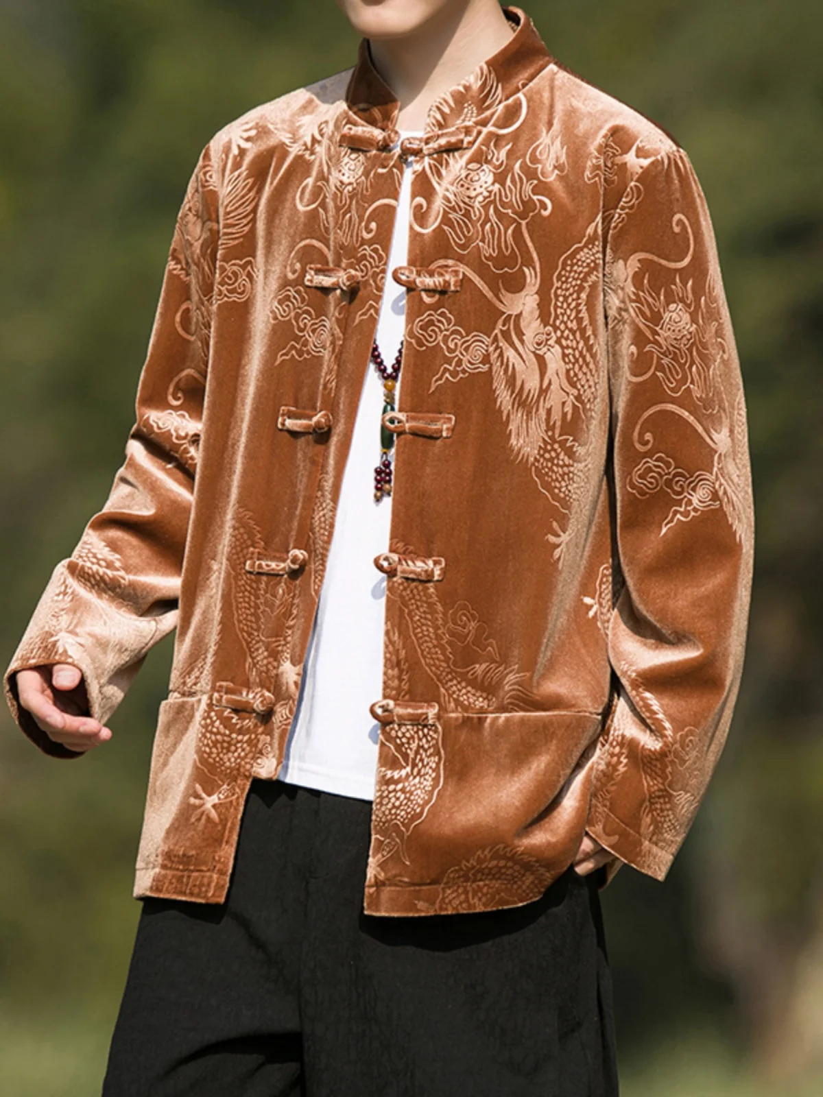 New Chinese Sle Men's Spring Autumn Jaet Stand Collar Youth Traditional Costume Tang Hanfu Outerwear Pure Color Long Sve
New Chinese Sle Men's Spring Autumn Jaet Stand Collar Youth Traditional Costume Tang Hanfu Outerwear Pure Color Long Sve
