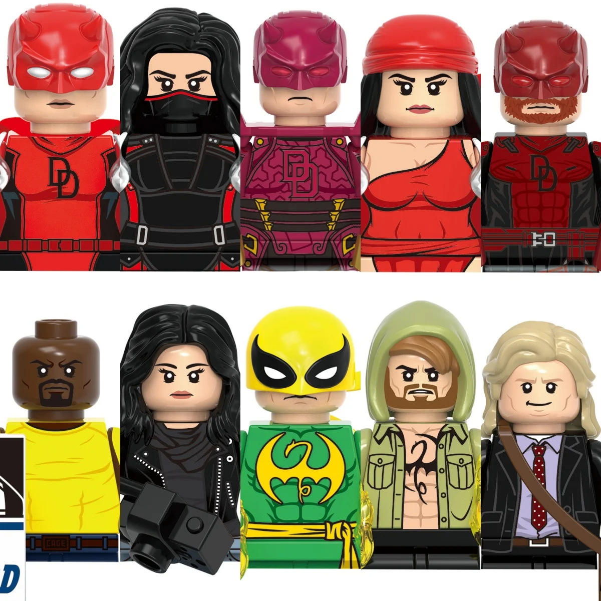 New Marvel building blocks Daredevil lron Fist Luke Cage Jessica Jones MINI brick toys Party holiday gifts
New Marvel building blocks Daredevil lron Fist Luke Cage Jessica Jones MINI brick toys Party holiday gifts