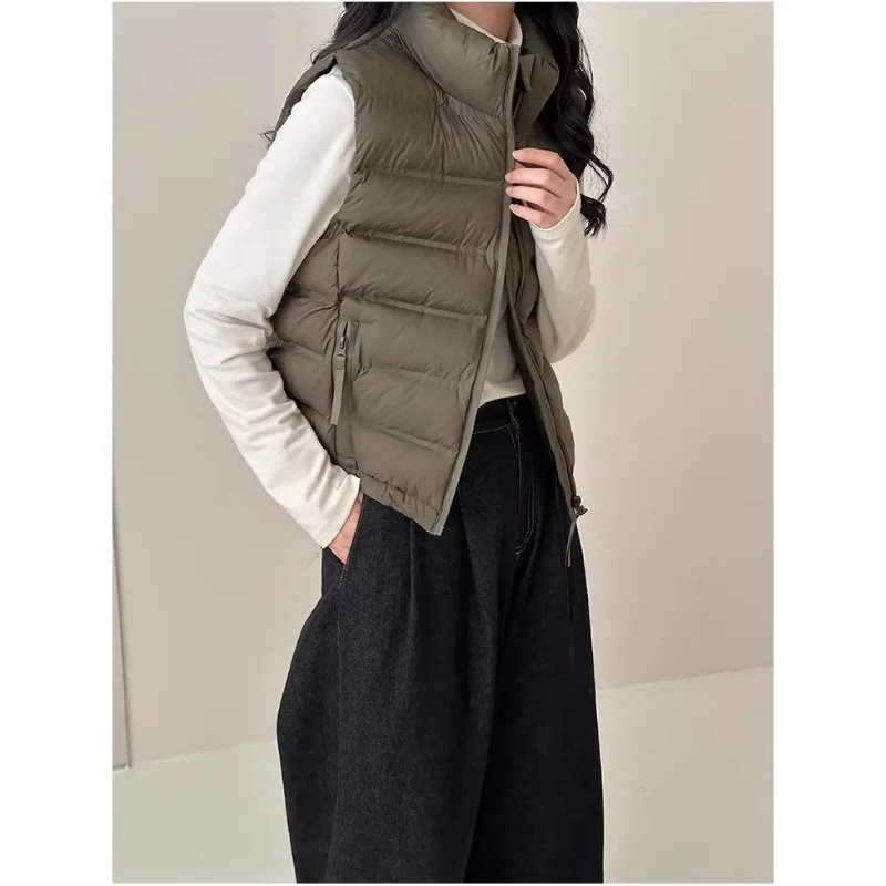 Women Vest Parkas Sleeveless Solid Jackets Zipper Down Cotton Thick Vests Pockets Stand Collar Coats Warm Elegant Lady Parka
Women Vest Parkas Sleeveless Solid Jackets Zipper Down Cotton Thick Vests Pockets Stand Collar Coats Warm Elegant Lady Parka