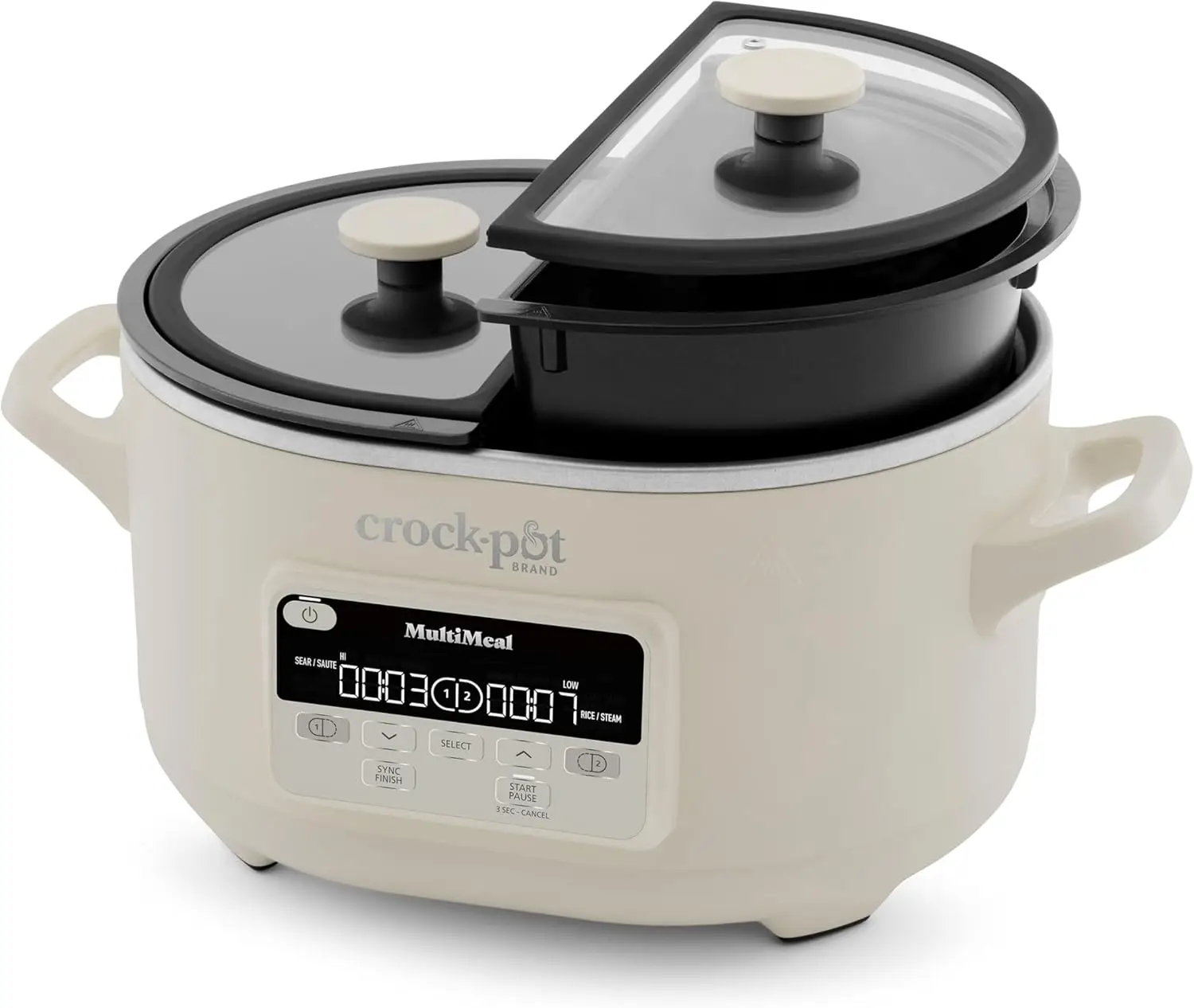 MultiMeal Multicooker and Programmable Slow Cooker with Bake Function, Create 2 Dishes Simultaneously, Two 3.7qt Nonstick Pots
MultiMeal Multicooker and Programmable Slow Cooker with Bake Function, Create 2 Dishes Simultaneously, Two 3.7qt Nonstick Pots