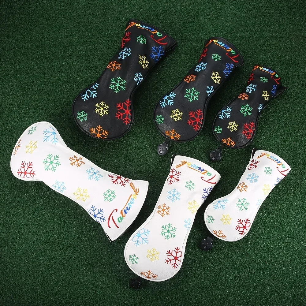1/3Pcs PU Leather Golf Headcover with Snowflake Embroidery Fit Driver Head Covers Fairway Wood Head Covers Hybrid Head Covers
1/3Pcs PU Leather Golf Headcover with Snowflake Embroidery Fit Driver Head Covers Fairway Wood Head Covers Hybrid Head Covers