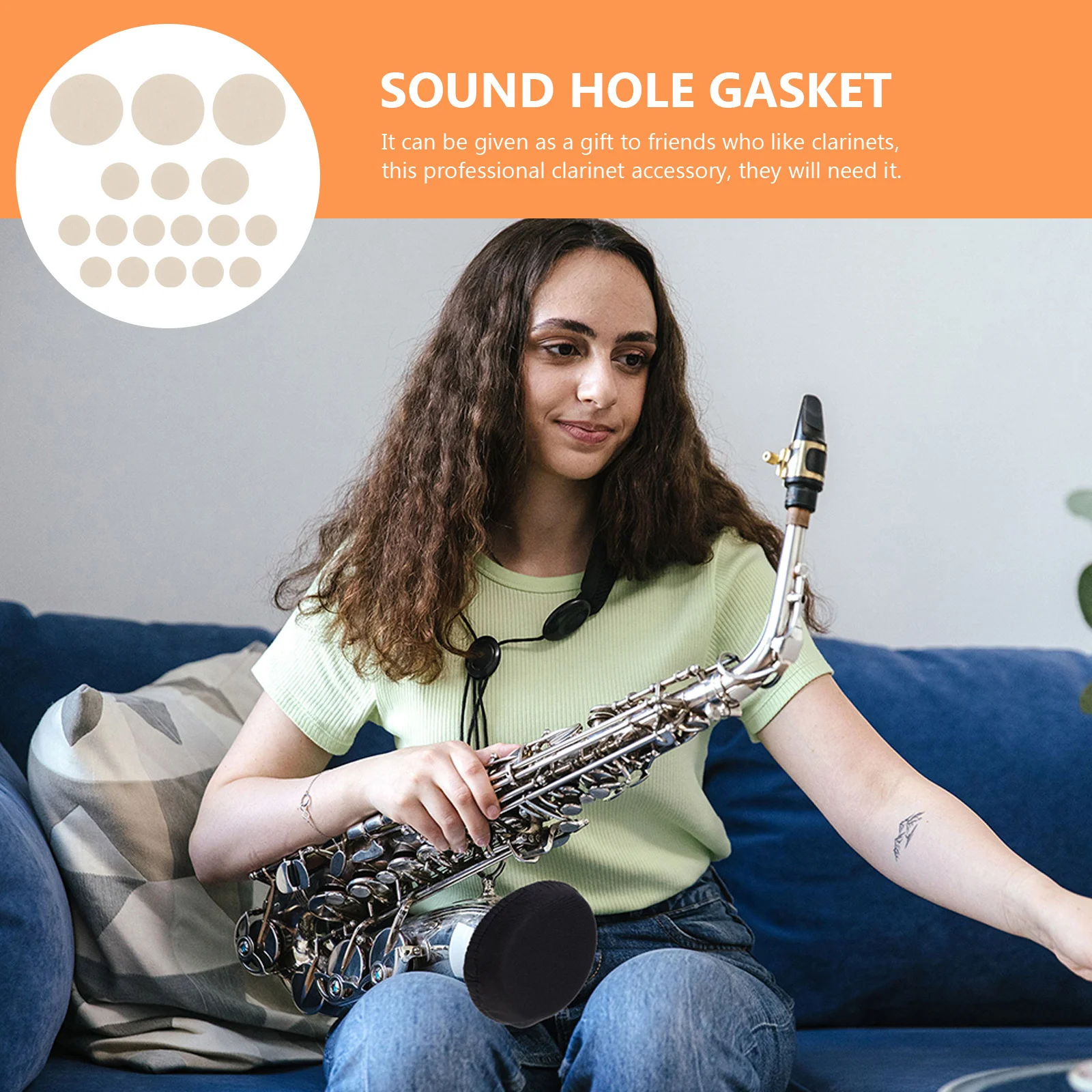 17Pcs Clarinet Pads High-Quality Sound Hole Gaskets Durable Clarinet Accessories Long-Lasting Use Sound Hole Gasket
17Pcs Clarinet Pads High-Quality Sound Hole Gaskets Durable Clarinet Accessories Long-Lasting Use Sound Hole Gasket