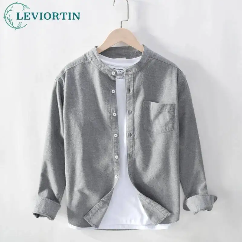 2025 Spring and Autumn New Youth Trendy Harajuku Men's Stand up Collar Shirt Solid Color Casual Simple Versatile Loose Shirt
2025 Spring and Autumn New Youth Trendy Harajuku Men's Stand up Collar Shirt Solid Color Casual Simple Versatile Loose Shirt