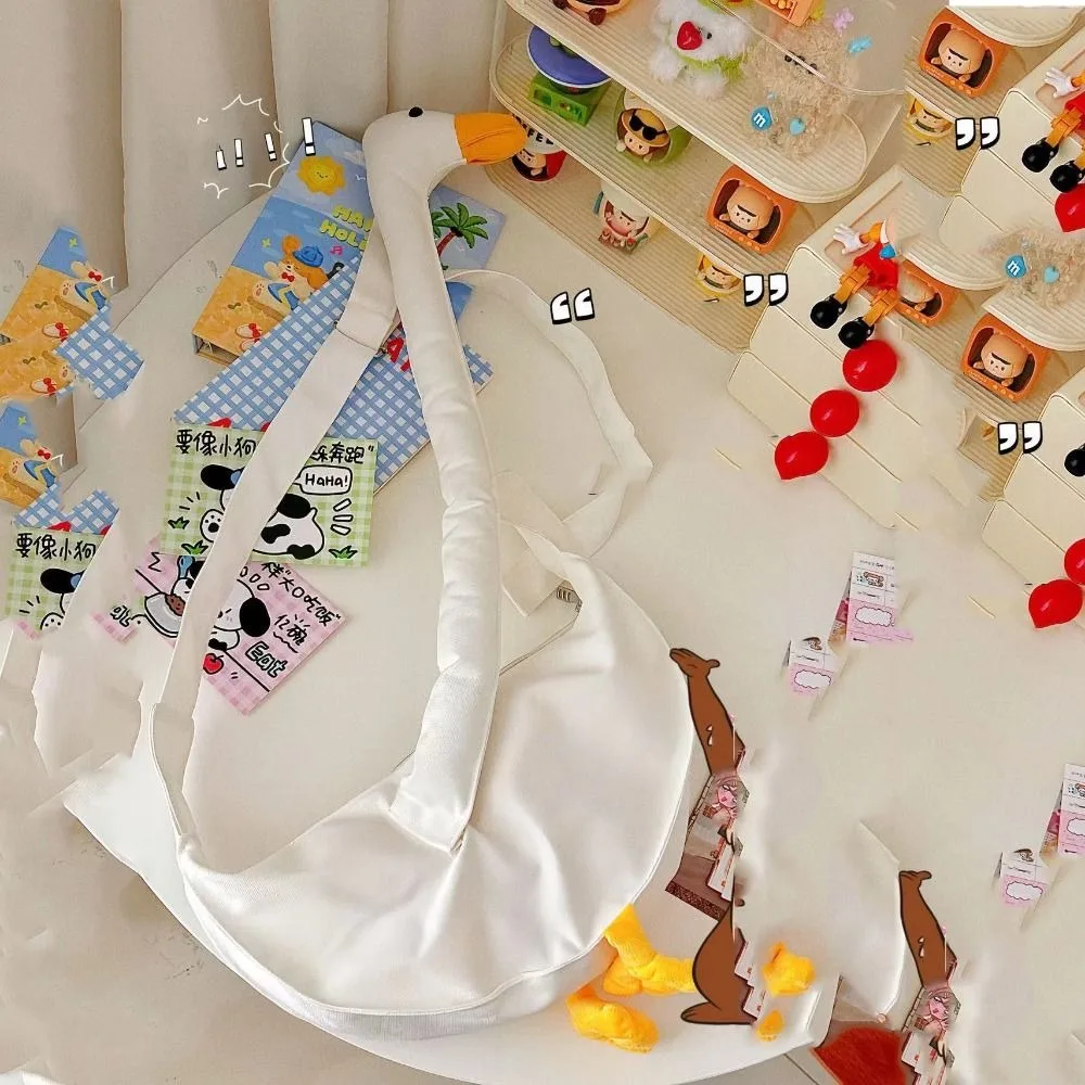 Casual Zipper Big Goose Bag Canvas Diagonal Cute Duck Crossbody Bag Large Capacity Solid Color Shoulder Bags Streetwear
Casual Zipper Big Goose Bag Canvas Diagonal Cute Duck Crossbody Bag Large Capacity Solid Color Shoulder Bags Streetwear