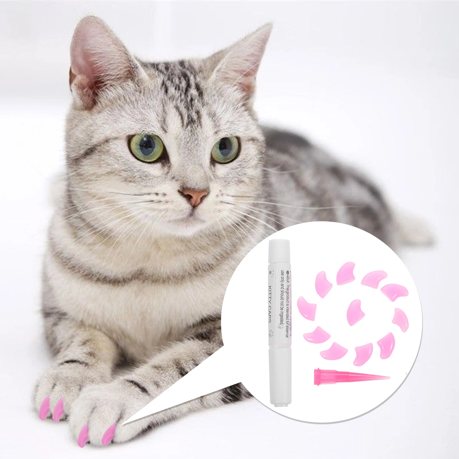 2Sets Cat Nail Covers Durable Rubber Cat Claw Protector Anti-Scratch Kitten Claw Caps Pet Nail Protection Caps
2Sets Cat Nail Covers Durable Rubber Cat Claw Protector Anti-Scratch Kitten Claw Caps Pet Nail Protection Caps