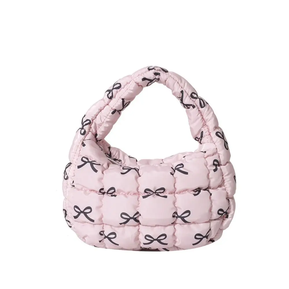 Fashion Plaid Bow Handbag Lattice Nylon Cloud Pleated Bag Fold Storage Bag Padded Handbag Outdoor
Fashion Plaid Bow Handbag Lattice Nylon Cloud Pleated Bag Fold Storage Bag Padded Handbag Outdoor