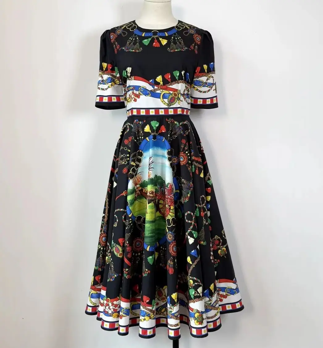 Brand Fashioni Summer Vintage Midi Dress Women's Short Sleeve O-Neck Empire Flower Print Long Beach Party Evening Vestidoss
Brand Fashioni Summer Vintage Midi Dress Women's Short Sleeve O-Neck Empire Flower Print Long Beach Party Evening Vestidoss
