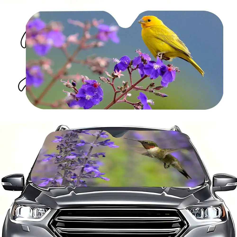 Green Flowers Bird Plant Car Sun Shade Windshield Foldable Cute Funny Sunshade By Vincent For Car Truck SUV Blocks
Green Flowers Bird Plant Car Sun Shade Windshield Foldable Cute Funny Sunshade By Vincent For Car Truck SUV Blocks