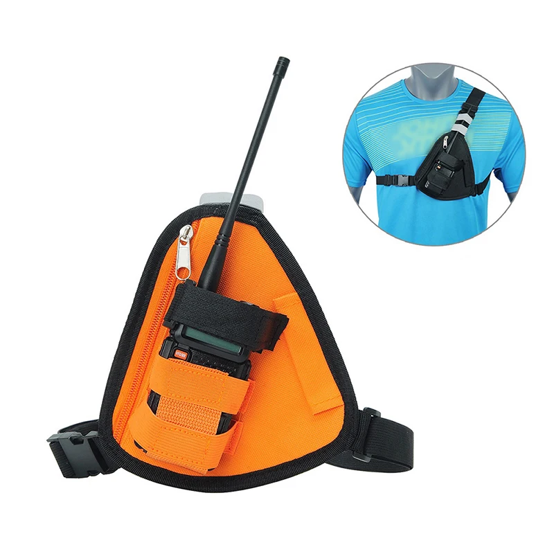 Adjustable Radio Harness Bag Front Pack Triangle Chest Bag Pouch Holster Carry Case For Walkie Talkie
Adjustable Radio Harness Bag Front Pack Triangle Chest Bag Pouch Holster Carry Case For Walkie Talkie