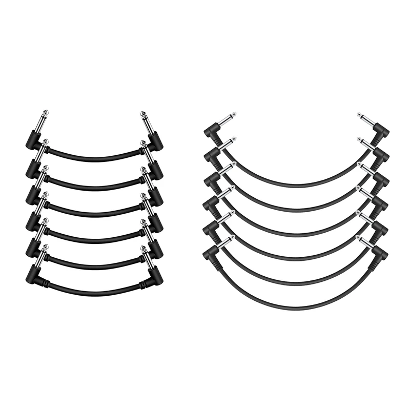 Guitar Patch Cable Guitar Effect Pedal Cables,Black 6 Pack 15Cm Durable Easy Install
Guitar Patch Cable Guitar Effect Pedal Cables,Black 6 Pack 15Cm Durable Easy Install