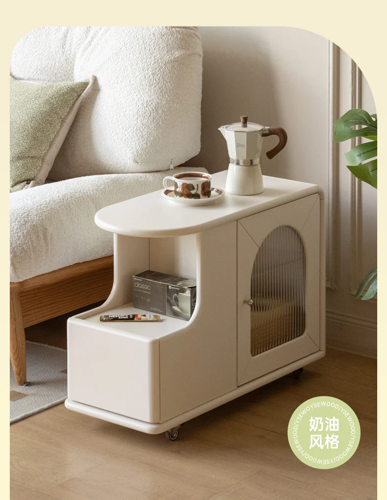 Genji Muyu all solid wood edge several French cream wind sofa side cabinet side cabinet living room white side table can
Genji Muyu all solid wood edge several French cream wind sofa side cabinet side cabinet living room white side table can