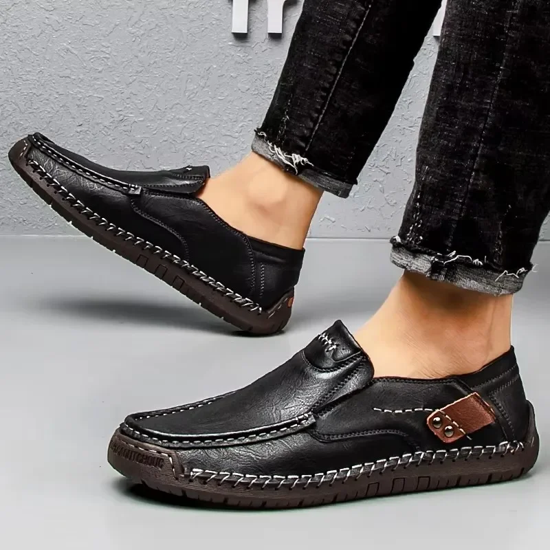 Men Casual Shoes Handmade Leather Loafers Comfortable Men's Shoes Quality Split Leather Flat Driving Shoes Zapatos Para Hombre
Men Casual Shoes Handmade Leather Loafers Comfortable Men's Shoes Quality Split Leather Flat Driving Shoes Zapatos Para Hombre