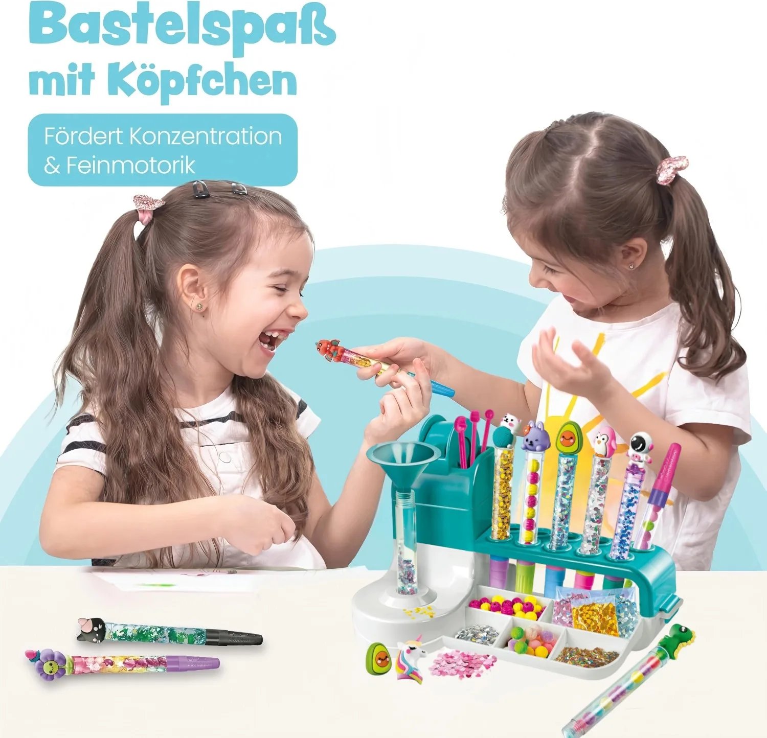DIY Pen Set with Over 50 Accessories - Craft Set for Making Pens Yourself, Creative Toy & Gift Set for Children from 6 Years
DIY Pen Set with Over 50 Accessories - Craft Set for Making Pens Yourself, Creative Toy & Gift Set for Children from 6 Years