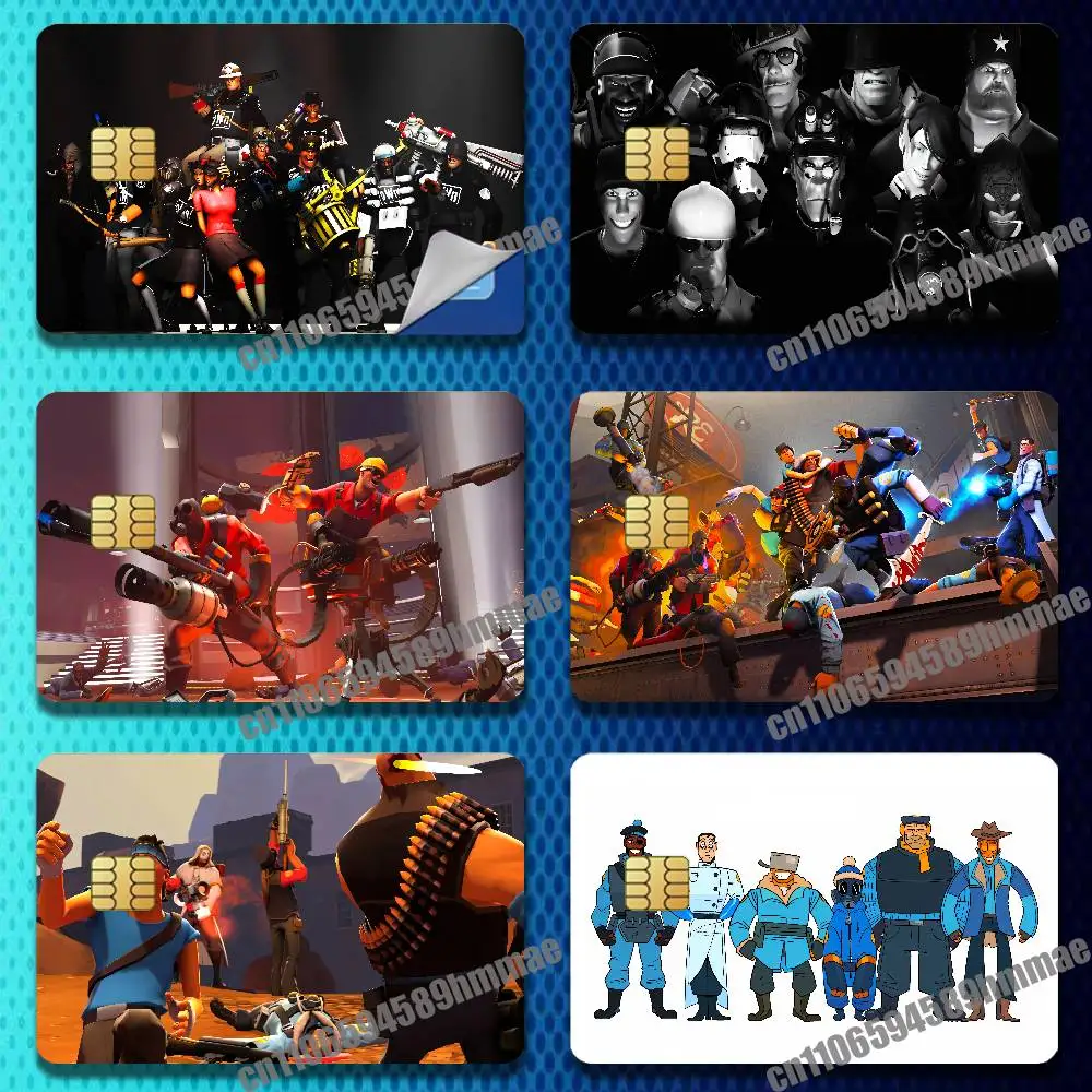 For Scout Pyro Spy Sniper T-Team Fortress TF2 Sticker Paper Skin ID Bank Credit Film Self-adhesive Card Cover Decoration
For Scout Pyro Spy Sniper T-Team Fortress TF2 Sticker Paper Skin ID Bank Credit Film Self-adhesive Card Cover Decoration