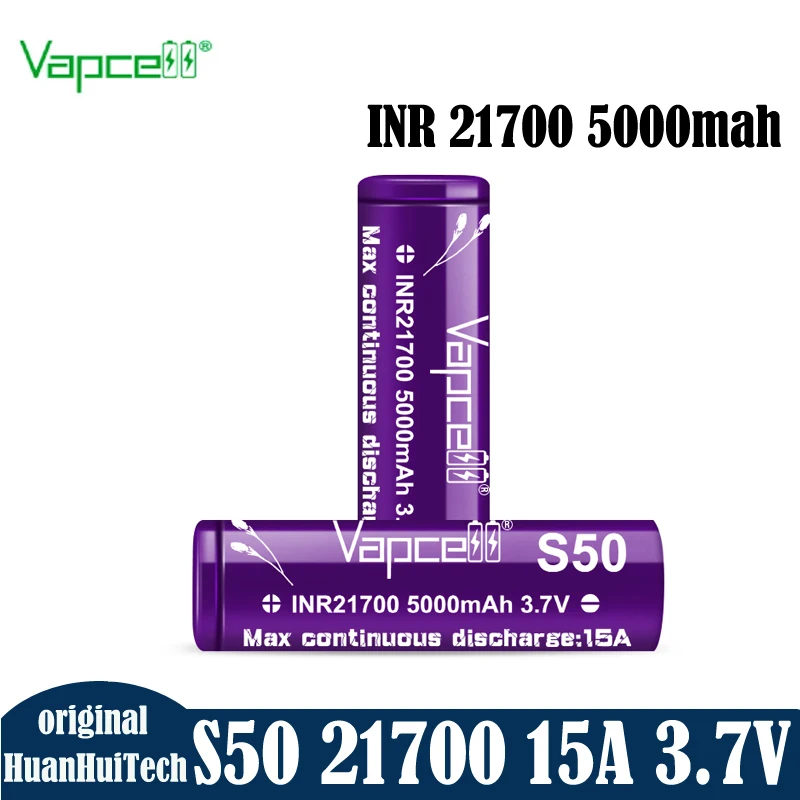 Оригинальный аккумулятор Vapcell 21700 S50 высокой емкости INR 21700 5000 мАч 15A, перезаряжаемые литий-ионные батареи для электроинструментов, игрушек
Оригинальный аккумулятор Vapcell 21700 S50 высокой емкости INR 21700 5000 мАч 15A, перезаряжаемые литий-ионные батареи для электроинструментов, игрушек