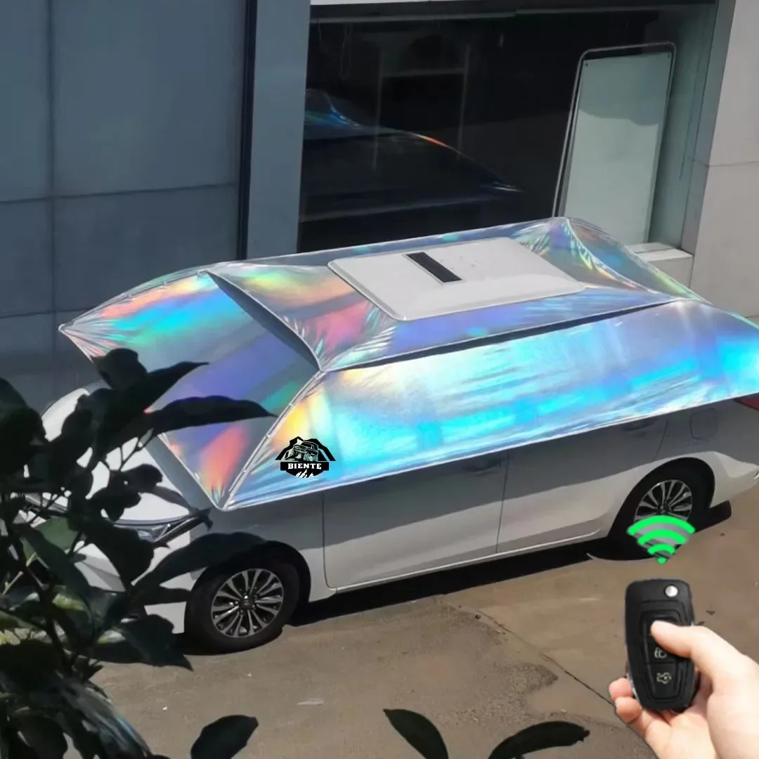 2023 BIENTE New Release High Grade Oxford Anti-UV Car Cover Fully Automatic Car Sunshade Umbrellas
2023 BIENTE New Release High Grade Oxford Anti-UV Car Cover Fully Automatic Car Sunshade Umbrellas