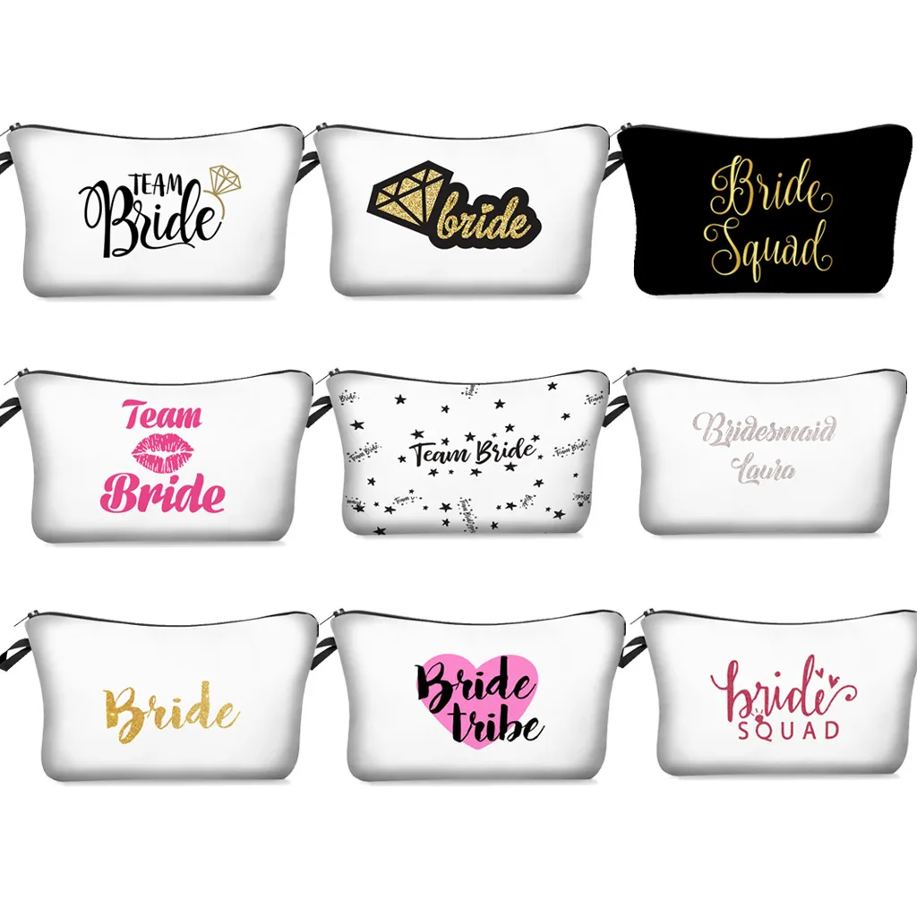DHL100pcs Cosmetic Bag Women Polyester Bride Prints Large Capaticy Storage Bag Mix Style
DHL100pcs Cosmetic Bag Women Polyester Bride Prints Large Capaticy Storage Bag Mix Style
