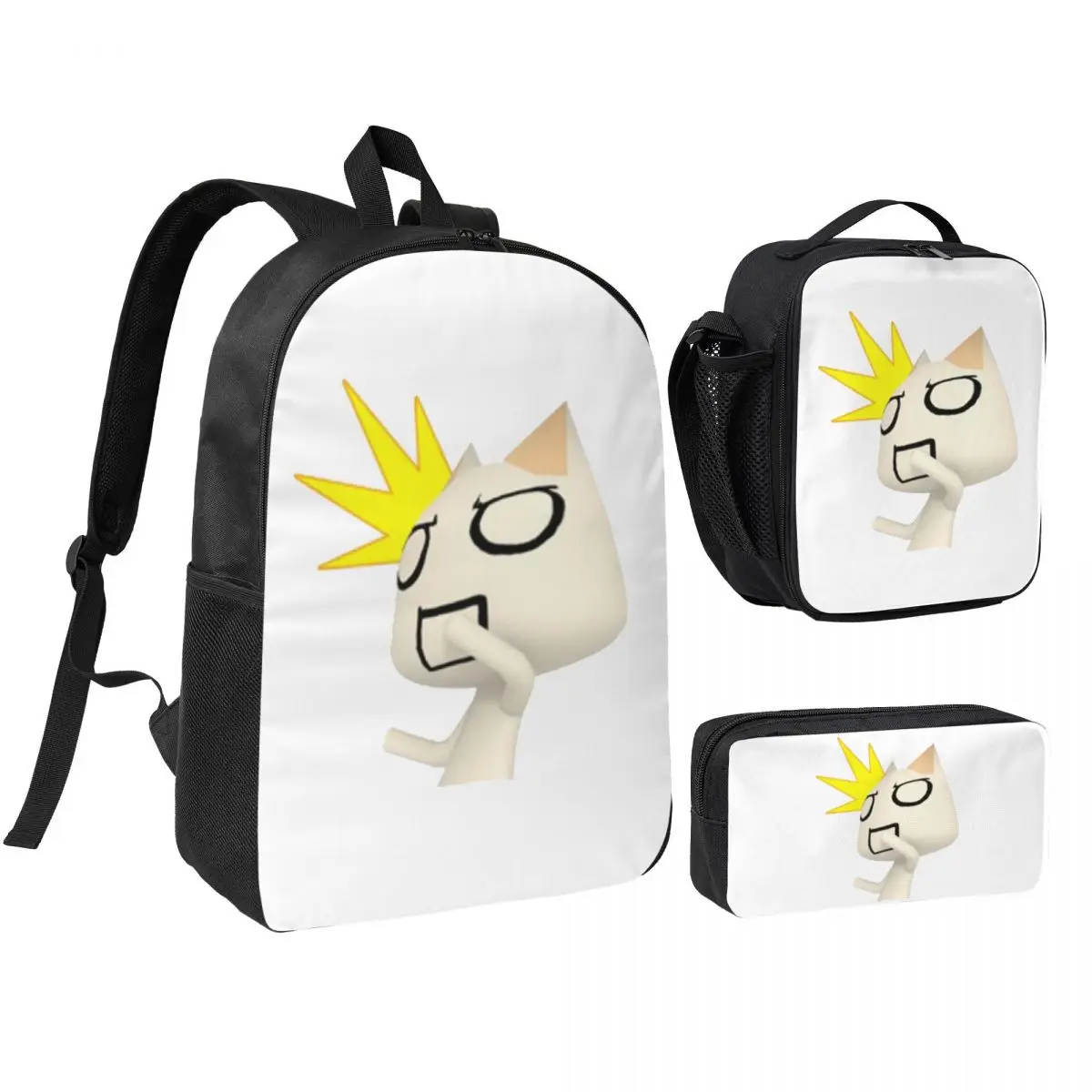 Cartoon Animation Toro Inoue Cat Backpack Boys Girls BookBag School Bag Shoulder Bags 3ps Insulated Lunch Bag Pencil Case
Cartoon Animation Toro Inoue Cat Backpack Boys Girls BookBag School Bag Shoulder Bags 3ps Insulated Lunch Bag Pencil Case