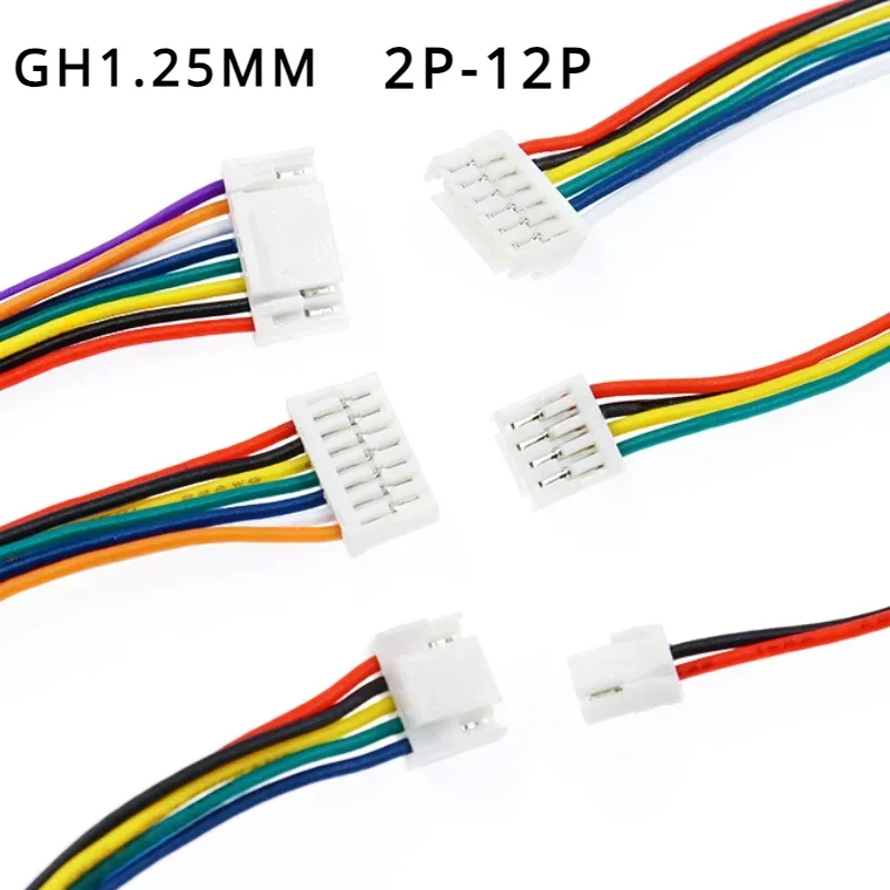 JST GH1.25 2P 3P 4P 5P 6P 7P 8P 9P 10P 12P PIN Male Connector With Wire 15cm Cable 150mm GH1.25 Single Double Connector
JST GH1.25 2P 3P 4P 5P 6P 7P 8P 9P 10P 12P PIN Male Connector With Wire 15cm Cable 150mm GH1.25 Single Double Connector